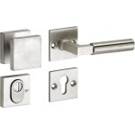 Veiligheidsset Bauhaus mat nikkel ongelakt voordeur KT