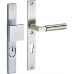 Veiligheidsset smal Bauhaus mat nikkel ongelakt KT voordeur