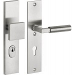 Veiligheidsset Bauhaus mat nikkel ongelakt voordeur KT