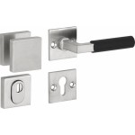 Veiligheidsset Bauhaus mat nikkel ongelakt titaan ebben KT voordeur