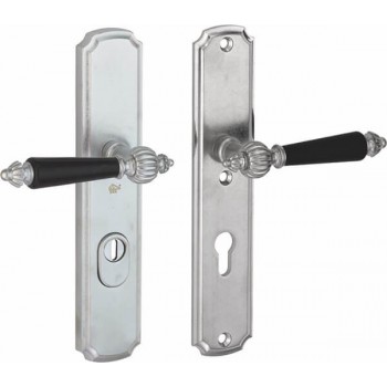 Veiligheidsset Nouveau antiek nikkel/antiek chroom KT achterdeur