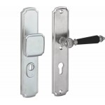 Veiligheidsset Nouveau antiek nikkel/antiek chroom voordeur KT