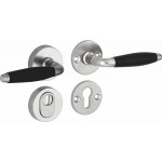 Veiligheidsset Bonton ebben antiek nikkel/antiek chroom  KT achterdeur