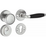 Voordeurset Bonton ebben antiek nikkel/antiek chroom KT