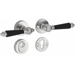 Veiligheidsset Nouveau antiek nikkel/antiek chroom ebben KT achterdeur