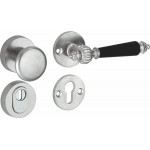 Veiligheidsset Nouveau antiek nikkel/antiek chroom ebben voordeur KT