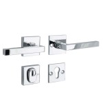 Veiligheidsset Kare glans chroom KT achterdeur