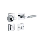 Veiligheidsset Kare glans chroom voordeur