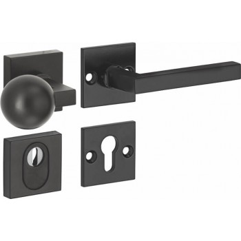 Veiligheidsset Kare / Bauhaus voordeur mat zwart KT