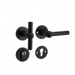 Veiligheidsset Chemin de Fer mat zwart voordeur KT