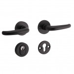 Veiligheidsset Halfsabel Elegant mat zwart KT achterdeur