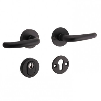 Veiligheidsset Halfsabel Elegant mat zwart KT achterdeur