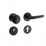 Veiligheidsset Halfsabel Elegant mat zwart voordeur KT