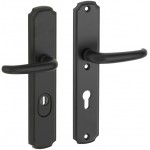 Veiligheidsset Halfsabel Art Nouveau mat zwart KT achterdeur