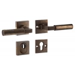 Veiligheidsset Bauhaus antiek brons achterdeur KT