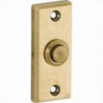 Beldrukker Elegant Ret messing getrommeld ongelakt