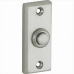 Beldrukker Elegant Ret mat nikkel titaan