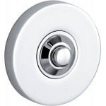 Beldrukker Vivo rond glans chroom