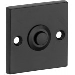 Beldrukker vierkant mat zwart