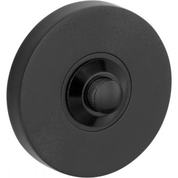 Beldrukker Vivo rond mat zwart