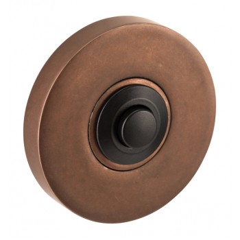 Beldrukker Vivo rond antiek brons