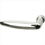 Deurkruk Dudok (gatdeel) glans nikkel