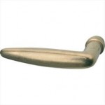 Deurkruk Dudok (gatdeel) messing getrommeld ongelakt