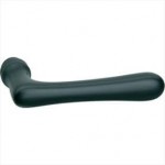 Deurkruk Linea (gatdeel) mat zwart