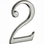 Huisnummer Roman 120mm antiek chroom