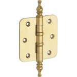 Kogellager scharnier 89x89 messing getrommeld ongelakt vaas