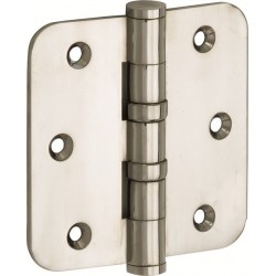 Kogellager scharnier 89x89mm glans nikkel vlak