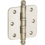 Kogellager scharnier 89x89 glans nikkel bol