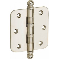 Kogellager scharnier 89x89 glans nikkel bol