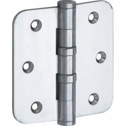 Kogellager scharnier 89x89 glans chroom vlak