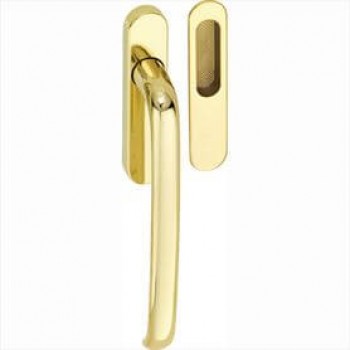 Schuifpuihevelgreep Elegant messing ongelakt Schuifpuihevelgreep Elegant messing ongelakt
