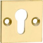 Cilinderrozet SKG Bauhaus BI messing ongelakt