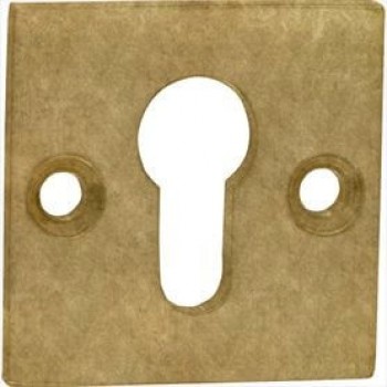 Cilinderrozet SKG Bauhaus BI messing getrommeld ongelakt