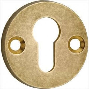 Cilinderrozet SKG Elegant BI messing getrommeld ongelakt