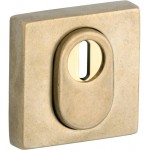 Cilinderrozet SKG Bauhaus BU messing getrommeld ongelakt KT