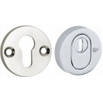 Veiligheidscilinderrozet SKG Elegant glans nikkel/glans chroom