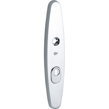 Veiligheidsschild Elips BU glans chroom KT