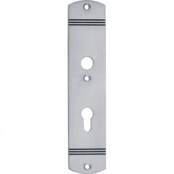 Veiligheidsschild Art Deco BI mat chroom 