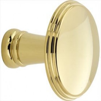 Knop Art-Deco tbv SKG schild messing gepolijst gelakt titaan