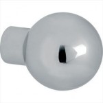 Deurknop kogel tbv SKG schild glans chroom