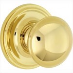 Voordeurknop Fungo 70mm messing ongelakt