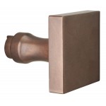 Deurknop Bauhaus tbv SKG schild antiek brons