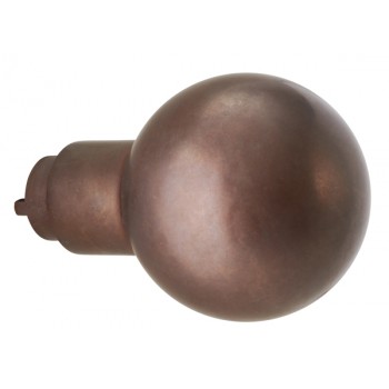 Deurknop kogel tbv SKG schild antiek brons