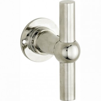 Voordeurknop Chemin de Fer glans chroom