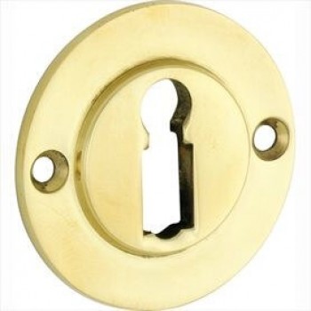 Sleutelrozet Chemin de Fer 40mm messing ongelakt