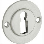 Sleutelrozet Chemin de Fer 50mm mat nikkel ongelakt